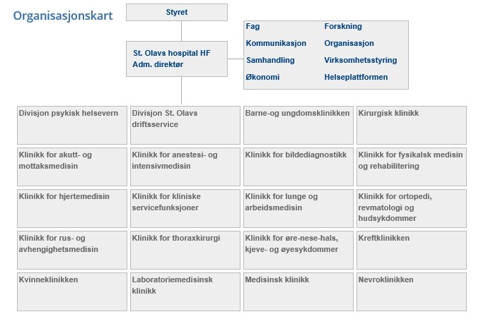 Organisasjonskart St. Olav