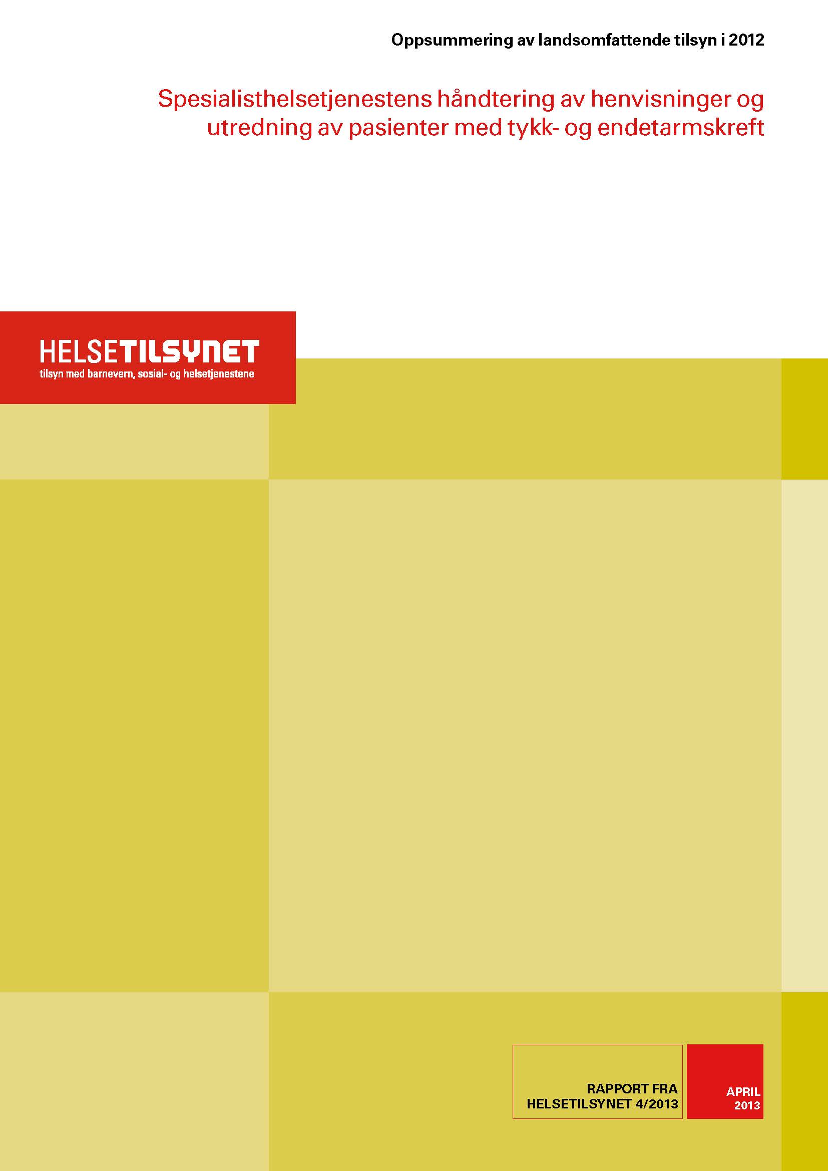 Spesialisthelsetjenestens Håndtering Av Henvisninger Og Utredning Av ...